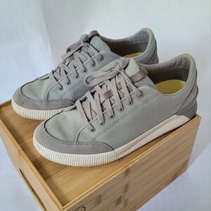 Sorel Women's Gray Sneakers with Suede Upper